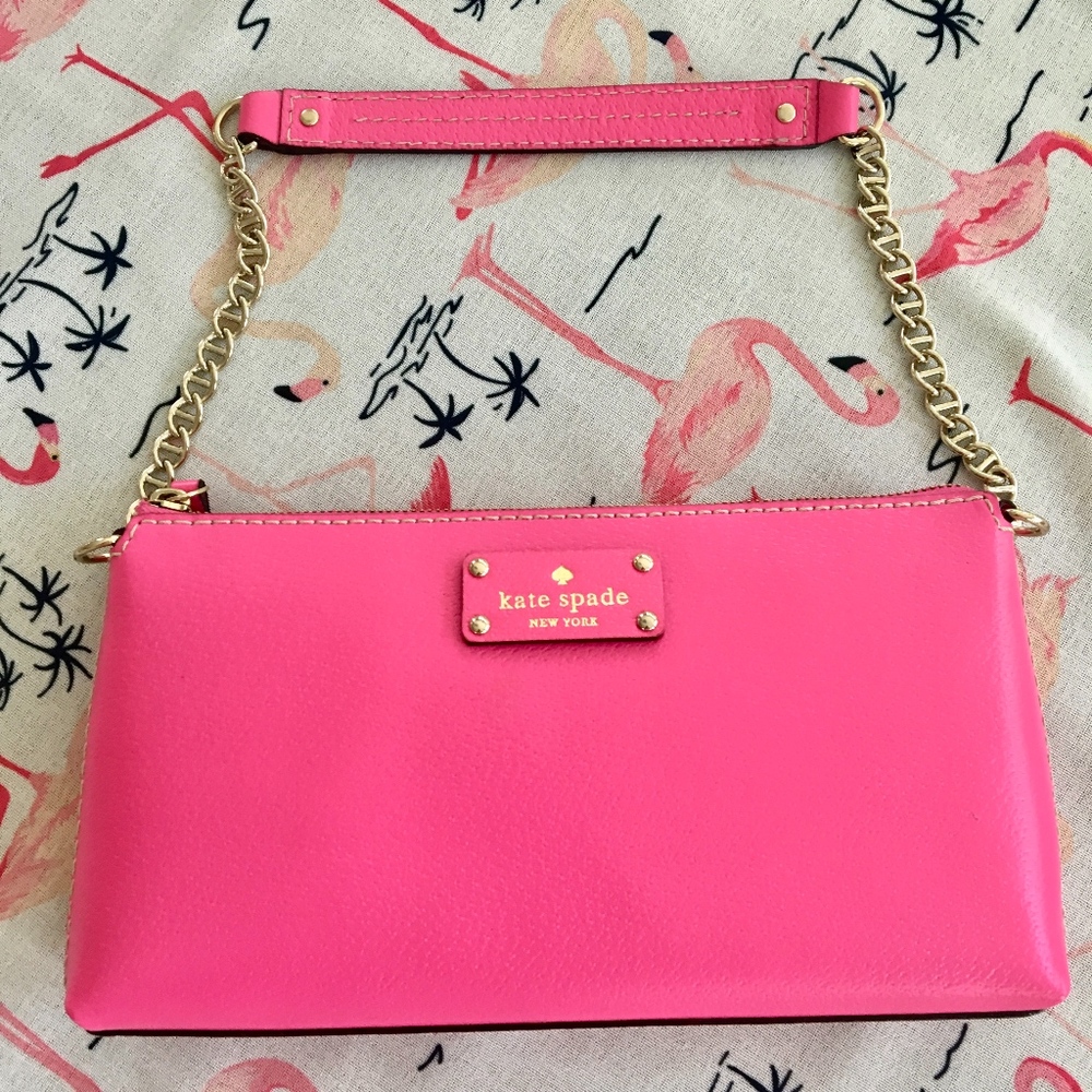 Kate Spade Pink Wellesley Shoulder Clutch
